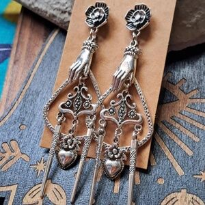 Silver Chandelier Earrings